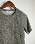 Nation LA 100% Pima Cotton Olivia Smocked Short Sleeve Green T - Shirt