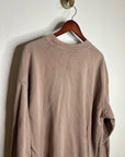 Anine Bing 100% Cotton Oversized Tyler 'BING' Spellout Sweatshirt in Tan