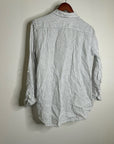 Aritzia Babaton 100% Linen Striped Oversized Button Down Long Sleeve Top