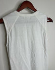 Nation LA 100% Cotton White Gold Button Davina Tank Top