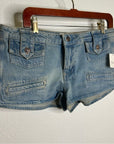 Free People 100% Cotton Laguna Micro Denim Mini Jean Shorts