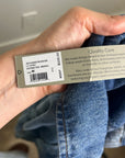 Hudson 100% Cotton Acid Wash Button Down Oversized Shirt