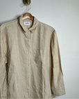 MATE The Label 100% Organic Linen Oversized Long Sleeve Shirt in Natural