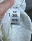 Nation LA 100% Cotton Whitney Ruffle Short Sleeve Top in Porcelain