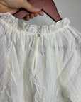 Nation LA 100% Cotton Whitney Ruffle Short Sleeve Top in Porcelain
