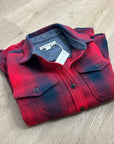 Outerknown 100% Organic Cotton Red Blue Plaid Blanket Shirt Button Down XS/S