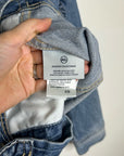 AG Denim 100% Cotton Tie Belt Button Down Jean Jacket Oversized