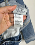 AG Denim 100% Cotton Tie Belt Button Down Jean Jacket Oversized