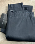 St. John 100% Leather Black Legging Pant