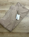 Nation LA 100% Cotton Wide Leg Flare Pull on Sweatpant in Mushroom