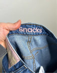 MOTHER 100% Cotton SNACKS High Waist Double Stack Ankle Straight Leg Jean