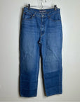 MOTHER 100% Cotton SNACKS High Waist Double Stack Ankle Straight Leg Jean