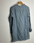 CP Shades 100% Linen Blue Tunic Long Sleeve