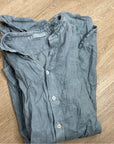 CP Shades 100% Linen Blue Tunic Long Sleeve