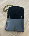 Madewell 100% Cow Leather Black Chain Crossbody Envelope Bag
