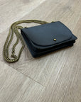 Madewell 100% Cow Leather Black Chain Crossbody Envelope Bag