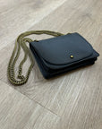 Madewell 100% Cow Leather Black Chain Crossbody Envelope Bag