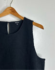 Madewell 100% Cotton Poplin Smocked Black Tank Maxi Dress