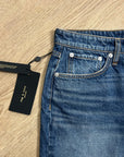 Rag & Bone 100% Cotton Denim Rosa Mid Rise Relaxed Fit Jean Shorts