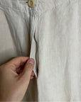 MATE The Label 100% Organic Linen Tailored Trouser Pant in Natural