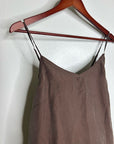 Unsubscribed 100% Silk Chocolate Brown Lightweight Camisole Tank Top