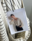 Nation LA 100% Organic Cotton Savanna Shirred Top in Espresso Pinstripe
