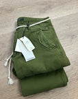 Scotch & Soda 100% Cotton Army Green Straight Leg Utility Style Pant