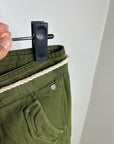Scotch & Soda 100% Cotton Army Green Straight Leg Utility Style Pant
