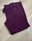 J. Crew 100% Cotton Heritage Terry Wide Leg Drawstring Sweatpant in Maroon