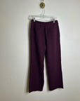 J. Crew 100% Cotton Heritage Terry Wide Leg Drawstring Sweatpant in Maroon
