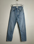 AGOLDE 100% Organic Cotton 90's Pinch Waist Straight Leg Light Wash Jean