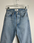AGOLDE 100% Organic Cotton 90's Pinch Waist Straight Leg Light Wash Jean