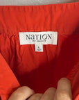 Nation LA 100% Pima Cotton Poplin Red Tiered Tank Style Mini Dress