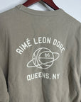 Aime Leon Dore 100% Cotton Tan Neutral 'Queens NY' Pullover Sweatshirt