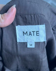 MATE The Label 100% Organic Cotton Poplin Button Down Chocolate Brown