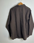 MATE The Label 100% Organic Cotton Poplin Button Down Chocolate Brown