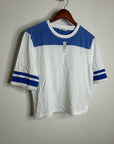 Madewell 100% Cotton The Relaxed Varsity Tee in Vintage Jersey in Varsity Blue