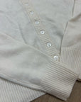 J. Crew 100% Cashmere Button Down Perfect Cashmere Cardigan in Snow