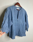 Nation LA 100% Organic Cotton Denim Chambray Emmett Top 3/4 Sleeve