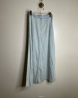 Pistola 100% Cotton Denim Chambray Button Down Flowy Maxi Skirt