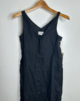 NWT MATE The Label 100% Organic Linen Button Front Midi Dress