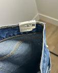 Levi's 100% Cotton Denim Middy Straight Leg Medium Wash Jean
