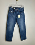 Levi's 100% Cotton Denim Middy Straight Leg Medium Wash Jean