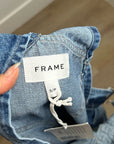Frame Denim 100% Cotton Straight Leg Utility Patch Overalls