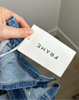 Frame Denim 100% Cotton Straight Leg Utility Patch Overalls