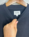 MATE The Label 100% Organic Cotton Terry Shrunken Pullover Sweatshirt