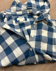 Anthropologie Maeve 100% Cotton Blue White Checkered Button Down Top