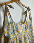 Lovers + Friends 100% Cotton Floral Pastel Bubble Hem Mini Dress