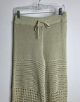 Free People 'Fre-est' 100% Cotton Knit Crochet Balloon Leg Neutral Pant