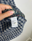 Trovata 100% Cotton India Navy Flannel Button Down Collared Shirt Jacket